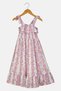 Toddlers Girl Floral Print Dress, Multicolor - 2