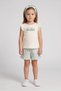 Toddlers Girl 3 Pieces Graphic Print Top And Shorts With Headband, Multicolor