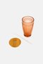Drinking Glass With Bamboo Lid And Reusable Straw 500 ml, Light Brown - 2