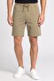 Men Solid Basic Shorts, Olive