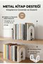 2 Pieces Metal Book Support - Book Holder - Home and Office Decorative Accessory