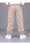 Unisex Children's Stone-Colored Trackpants 3-Yarn Fabric Without Pullovers 100% Cotton Product (4 Seasons) - 5
