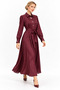 Button Detailed Full Length Dress Length 138 cm - 5