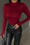 Bipantolon Women's 2-Piece Cut Out Detailed Half Turtleneck Bodysuit - 6