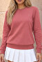 Women's Crew Neck Seasonal Powder Sweatshirt - 5