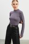 Bipantolon Women's Slim Fit Half Turtleneck Body - 4