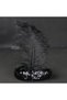 1 Piece Christmas Hair Band – Feather Elastic Headband Real Feather Black Adult and Children Feather Headband Hairband - 5