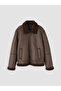 Suede-Look Fur Collar Girl's Coat from Uzg Store for Style Enthusiasts