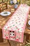 Floral Cats Patterned Runner / Tablecloth / Placemat - 3
