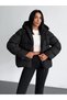 Women's Hooded Winter Puffer Coat - 2