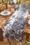 Gray Tones Amazon Patterned Runner/Tablecloth/American Placemat - 3