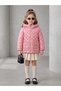 Girl's Shiny Fabric Patterned Inflatable Coat - 5