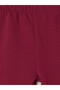 Burgundy 2-Piece Baby Girl Spanish Leggings - 3