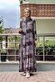 Patterned Hijab Dress Lila - 2
