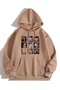 Design Printed Cotton 3 Thread Threaded Oversize Sweatshirt