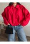 Zr Mi̇a Zippered Jacket Red - 6