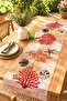 Red Sea Plant Patterned Runner / Tablecloth / Placemat