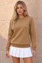 Women's Crew Neck Seasonal Caramel Sweatshirt