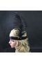 1 Piece Christmas Hair Band – Feather Elastic Headband Real Feather Black Adult and Children Feather Headband Hairband - 4