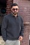 Men's Polo Collar Cotton Soft Thick Fabric Oversize Sweatshirt - 7