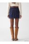 Indigo Belted Mini Jean Skirt - 4