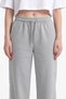 Women's Baggy Sweatpants with 3 Threaded Side Piping and Adjustable Legs - 7