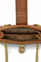 Dark Brown Chain Strap Detailed Stylish Design Women's Shoulder Bag - 4