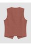 Vizyon New Season Brown Crew Neck Women's Classic Vest - 7