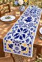 Navy Blue Birds Patterned Runner/Tablecloth/Placemat - 3