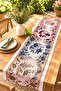 Colorful Lilac Flowers Patterned Runner/Tablecloth/Placemat