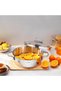 New Stahl Steel Flat Pan 30 cm 2 Pieces-Inox