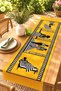 Girls in Yellow Floor Dresses Patterned Runner / Tablecloth / Placemat