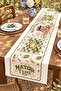 Cat Drinking Matcha Patterned Runner / Tablecloth / Placemat - 3