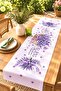 Purple Lavender Patterned Runner / Tablecloth / Placemat