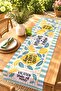 Lemon Drawings Patterned Runner / Tablecloth / Placemat