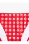 Cherry Printed Bikini Bottom with Charm Detail - 3