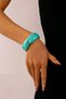 Turquoise Color Mica Bone Bracelet - 2