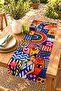 Most Abstract Colorful Girl Patterned Runner/Tablecloth/Placemat - 2