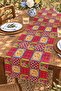 Red Bohemian Patterned Runner / Tablecloth / Placemat - 3