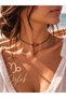 Capricorn Zodiac Sign Adjustable Necklace with Real Natural Agate Stone