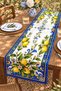 Artistic Lemon Tree Patterned Runner / Tablecloth / Placemat - 3