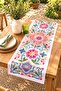 Abstract Ethnic Drawings Patterned Runner / Tablecloth / Placemat - 2
