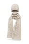 Women's Winter Wool Knitwear Scarf Beanie Set - 6