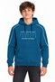 37810-26 Men's 3 Thread Raster Printed Kangaroo Pocket Hooded Sweatshirt with White Stripe Detail, Ages 13–16 - 2