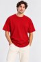 Men's Oversize T-Shirt T-Shirt Casual Fit White Smoked Gray Khaki Red Black Stone - 2