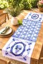 Framed Tile Vase Patterned Runner / Tablecloth / Placemat