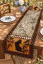 Coffee Shades African Patterned Runner/Tablecloth/American Service Mat - 3