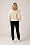 Selanik Knitted Degaje Collar Comfortable Fit Buttoned Style Women's Knitwear Thick Cardigan - 4