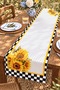Pöti Square Black and Yellow Patterned Runner / Tablecloth / Placemat - 3