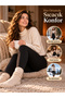 Women's Inner Lined Tights Winter Thick Thermal High Waist Body-Hugging Flexible Warm Tights - 3